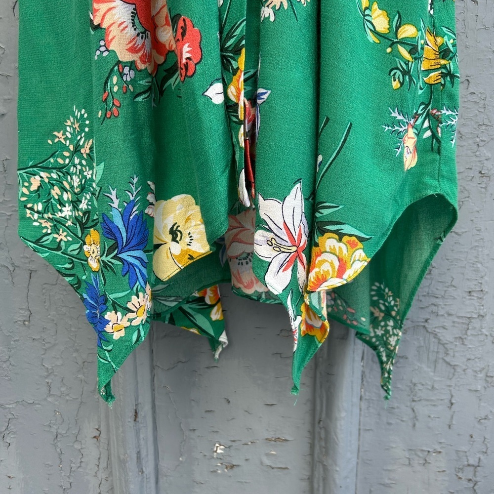 Maeve Rory Green Floral Sleeveless shirt dress, size 2 - Picture 11 of 14